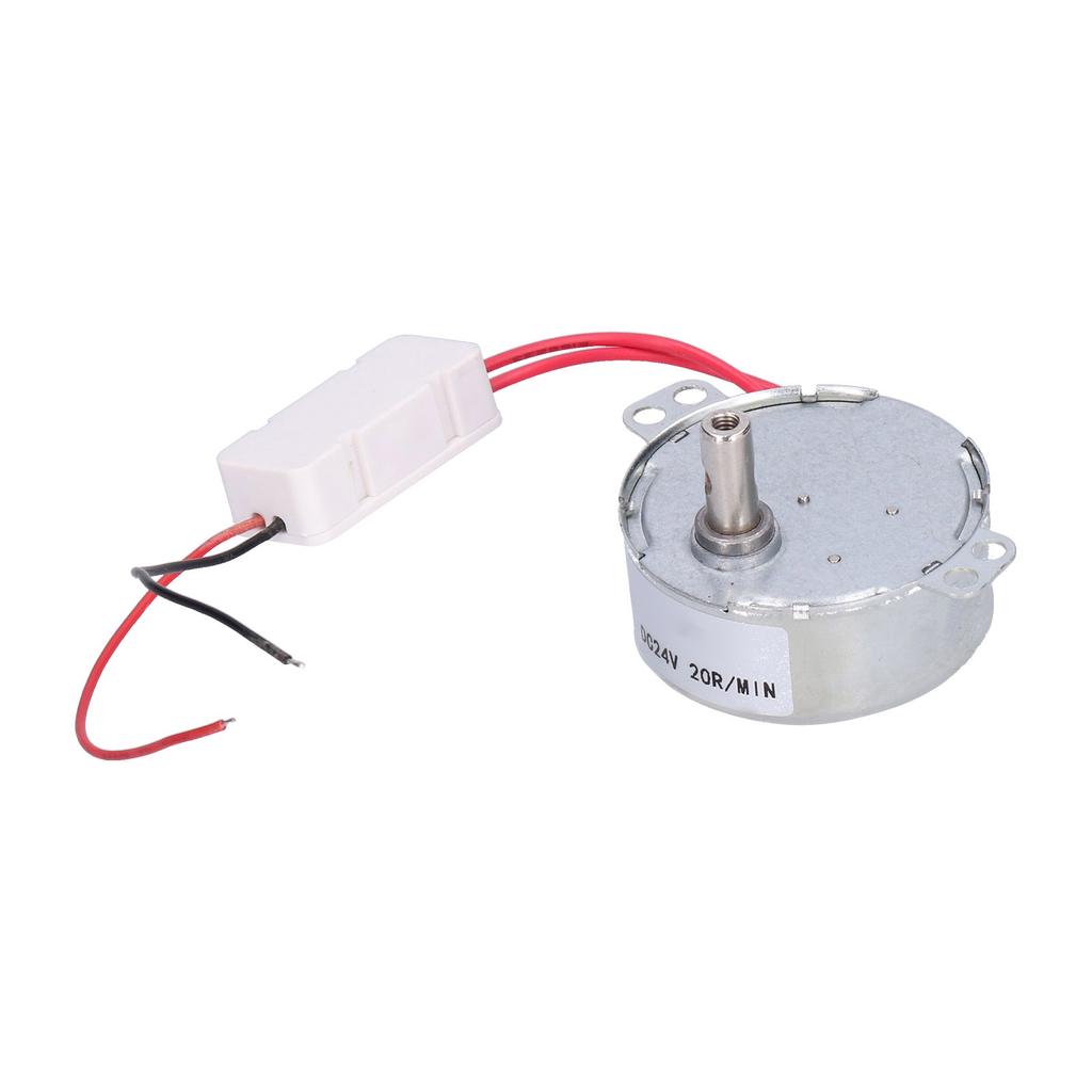 DC Motor 20RPM CCW CW 4W 24V Horizontal Hole Tapping Shaft Industrial Supplies Equipment 50TYC