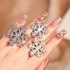 2pcs/set Shinny Snowflake Crystal Hair Clips for Women Girls Sweet Bangs Side Clip Glitter Hairpins Wedding Christmas Headwear