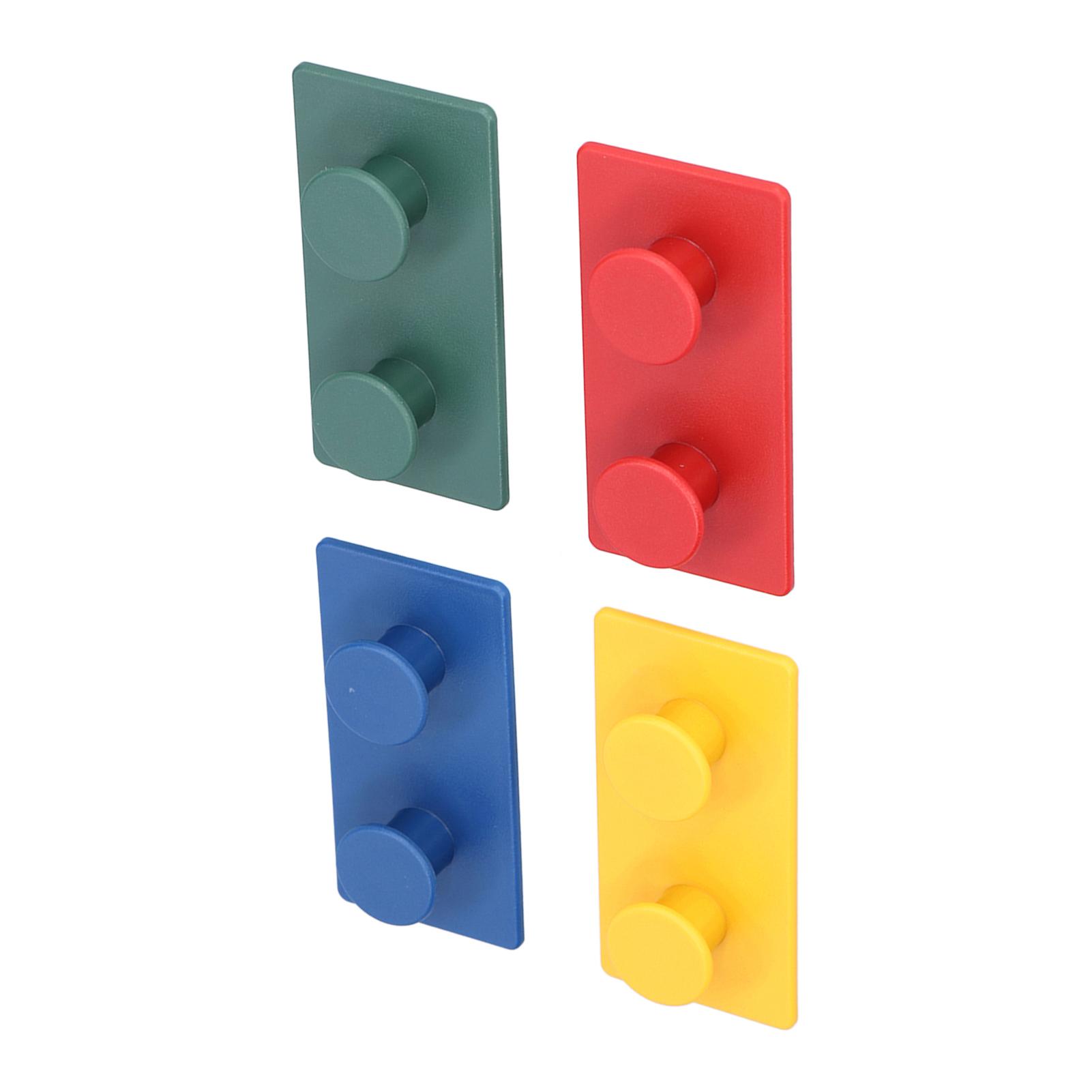 

4Pcs ABS Wall Hooks Self Adhesive Clothes Coat Hook Storage Organization for Entryway Bedroom Bathroom