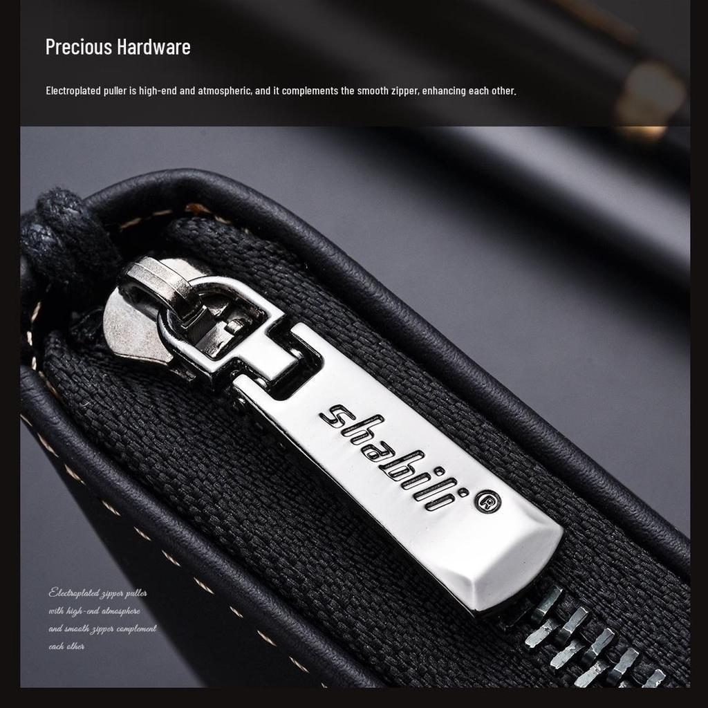 Herren Langes Leder-Reißverschlussportemonnaie – Multifunktionale Kartenhalter & Clutch mit großer Kapazität und mehreren Kartenfächern