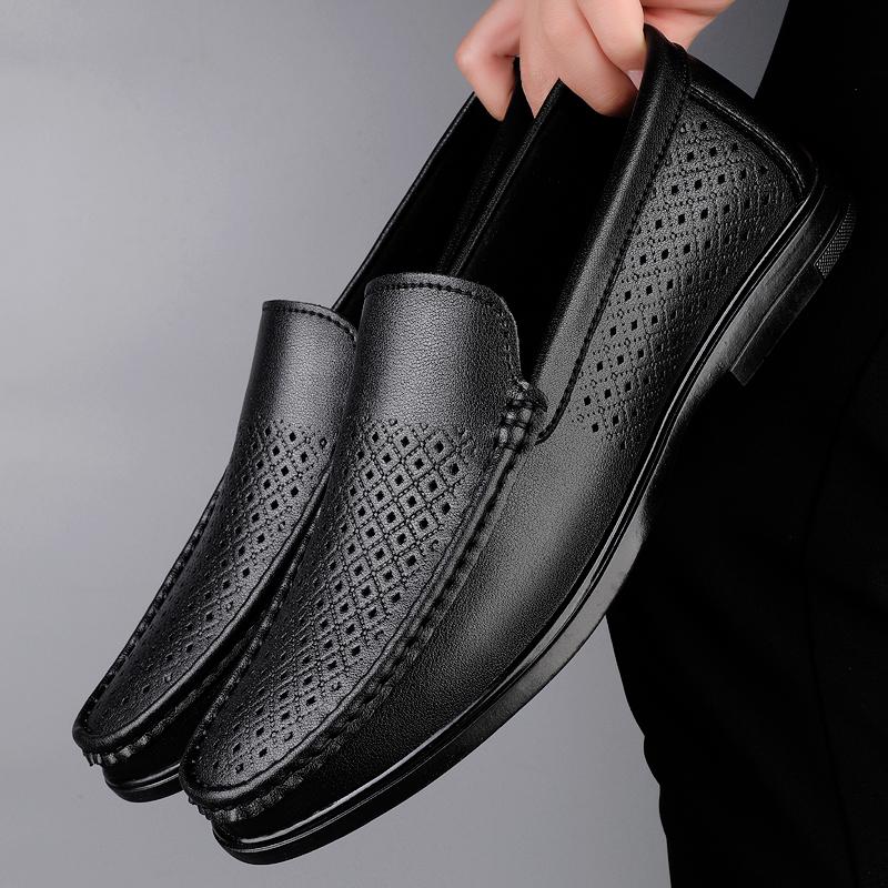 Men Slip On Loafers Soft Upper Flexible Non Slip Sole For Office Walking Travel Business Daily Casual Comfortable Wear Lightweight