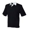 Front Row Mens Heavyweight Short-Sleeved Rugby Polo Shirt