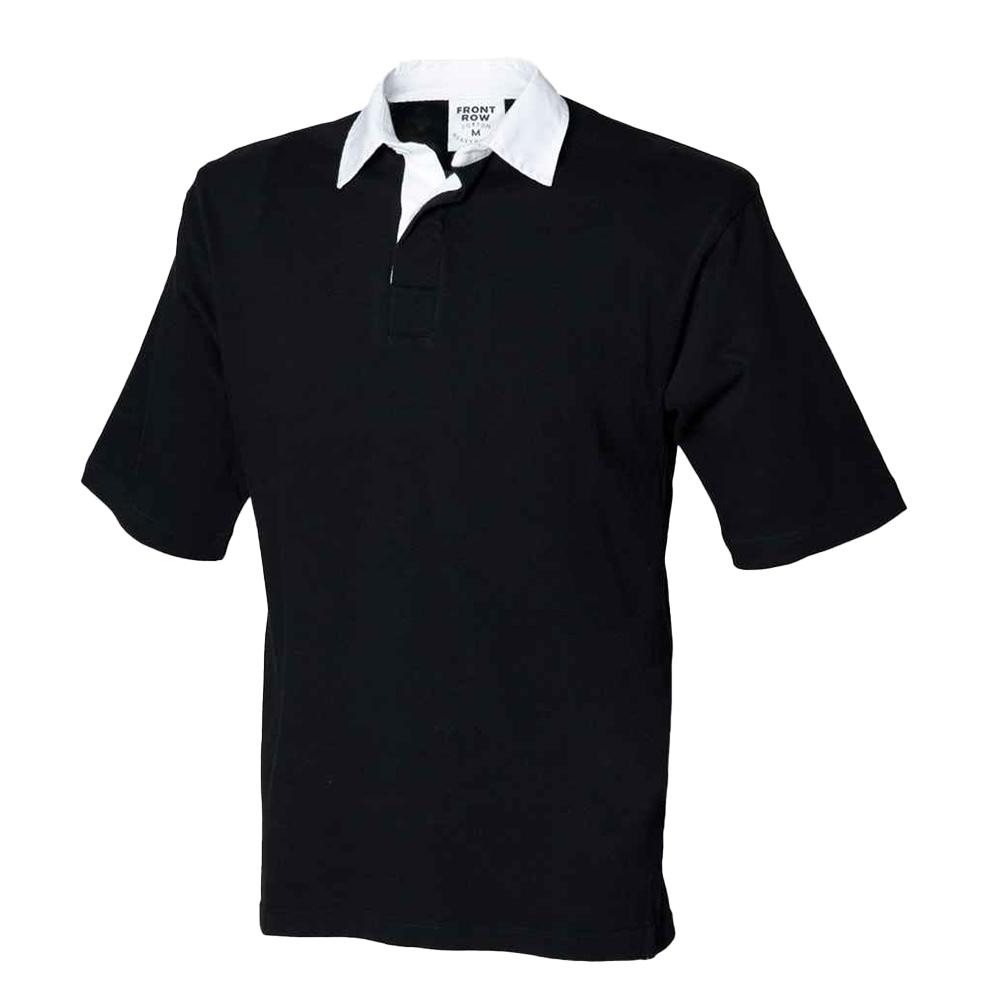 Front Row Mens Heavyweight Short-Sleeved Rugby Polo Shirt