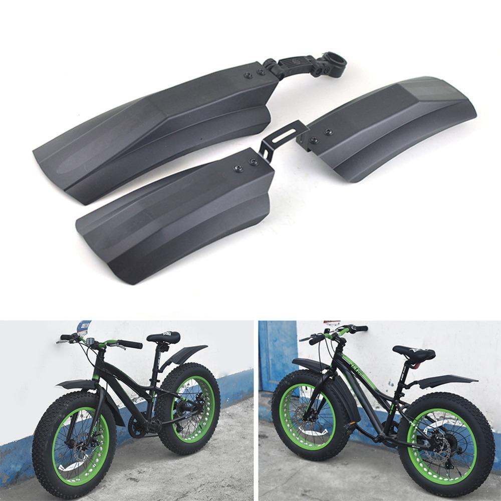 1 Set Easy to Install Bicycle Fenders Plastic Bicycle Rain Shield  for Road and Outdoor Cycling