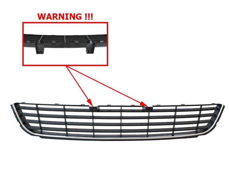VW Golf VI H/B 08-13 Front Bumper Center Grille