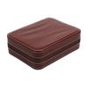 Slots Embedded Portable Travel Storage Bag For Watch/Daily Necessities Storage Box Leather Zipper Watch Box