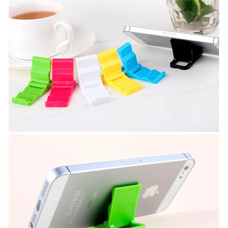 Adjustable Desktop Phone Holder - Compact Folding Stand, Customizable with Logo Standard