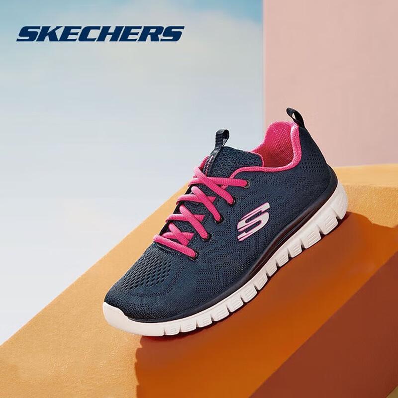 Skechers Women s Lightweight Casual Sneakers 12615-NVHP US 5