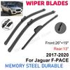 3PCS For Jaguar F-PACE 2017- 26" + 19"+ 13" Front Rear Wiper Blades Windshield Windscreen Window Cutter Accessories