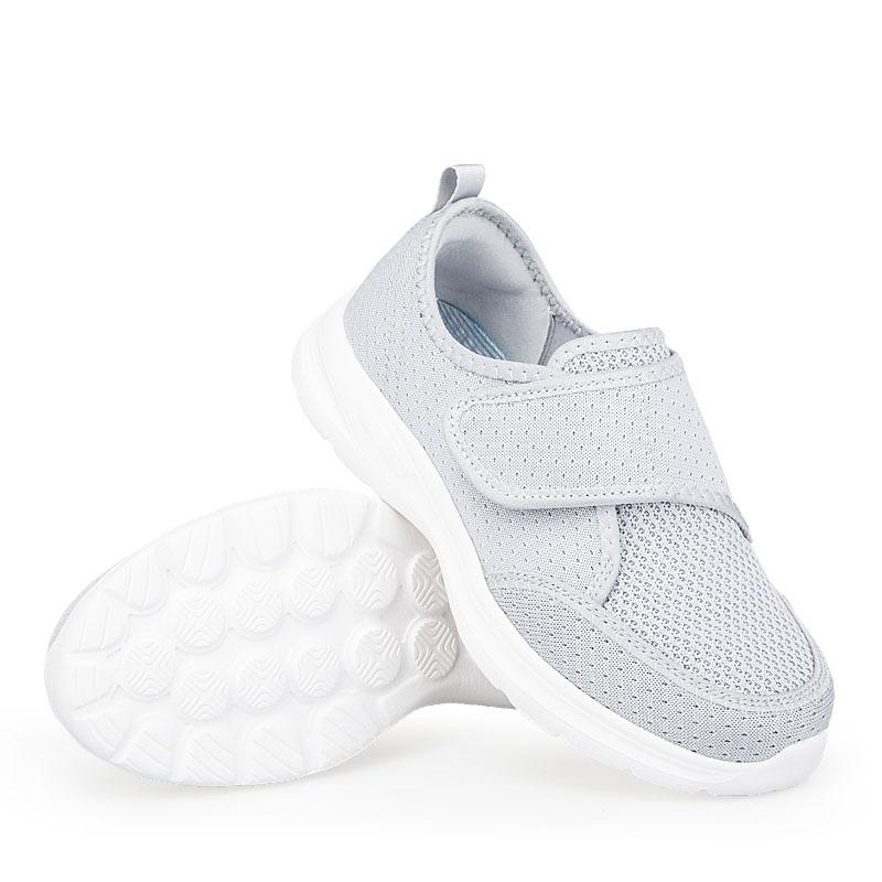 New walking shoes large size non-slip Velcro widened and fattened rehabilitation shoes fat sugar foot shoes