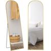 162cm Aluminium Frame Standing Mirror - Gold
