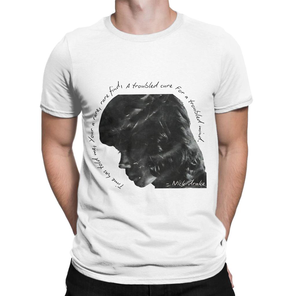 Nick Drake T Shirt Unisex 100 Cotton Vintage Tshirt Crewneck Tee Shirt Short Sleeve Clothing Gift Idea