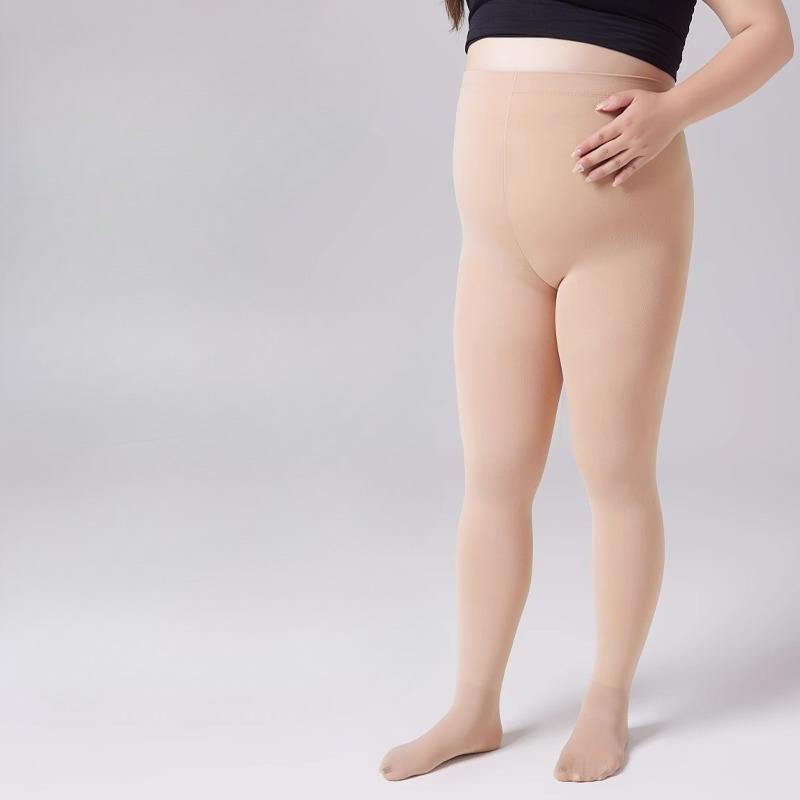 Women's Autumn Winter Bare Leg Effect Pantyhose Double Sided Crotch Fleece Lined Base Layer Tights