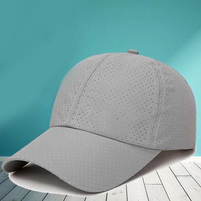 Verano Hombres Mujeres Snapback Secado Rápido Malla Gorra de Béisbol Sombrero para el Sol Bone Sombreros Transpirables Ajustable Sombrero para Exterior