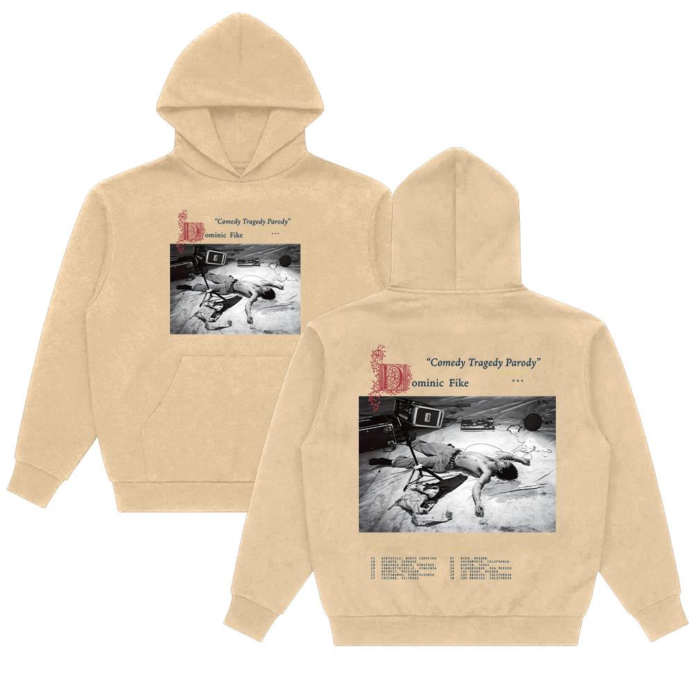 

Dominic Fike Comedy Tragedy Parody Tour Hoodies Fashion Casual Hoody Women Long Sleeve Drawstring Hooded Streetwear Pullover Top XXXL хакі