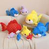 15-42Cm Cartoon Goldfish Plush Doll Pillow Red Blue Purple Yellow Fish Animal Stuffed Toy Home Decor Bag Pendant Gift For Girls