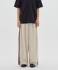 URBANAGE Balloon Fit Curved Line Track Pants_Beige