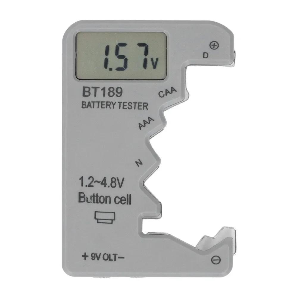 LCD Display Battery Tester, Portable Battery Power, Voltage Capacity Detector For Test Measurement Tool Accessory