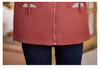 Mother's Spring & Autumn Thickened Windbreaker: Fashionable, Short Style Jacket for Middle-Aged & Elderly Women
