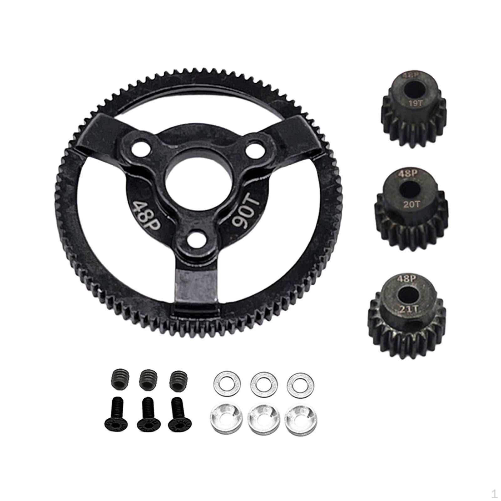 

0.53 Steel Gear for RC Hobby Vehicles, DIY Accessory Options 90T