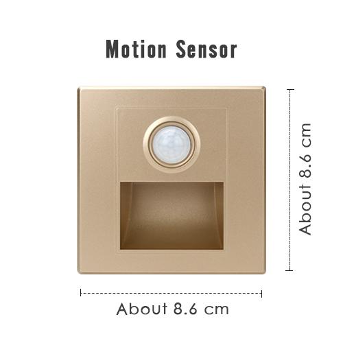 LED Bewegungssensor Nachtlicht PIR Induktion Einbau Wandleuchte Innenbeleuchtung Heimdekor Flur Treppe 220V 110V 3000K
