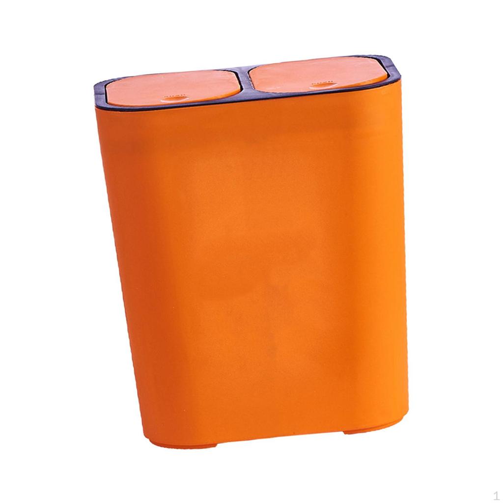 18L Trash Can Household Garbage Bin Rubbish Storage Bucket Office Wastebasket for Bedroom, Rvs,