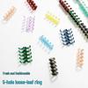 5-Hole Loose Leaf Binder Rings - DIY Punching Paper Storage Clips