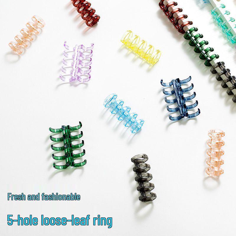 5-Hole Loose Leaf Binder Rings - DIY Punching Paper Storage Clips