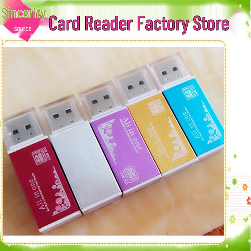 

Xiangyun 638 Aluminum Alloy Multifunctional USB 2.0 Card Reader срібні білого кольору