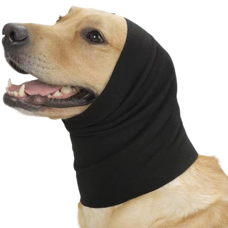 Pet grooming earmuffs - noise-proof soothing ear cover - soft and elastic headgear for cats and dogs - ear cap headwear scarf