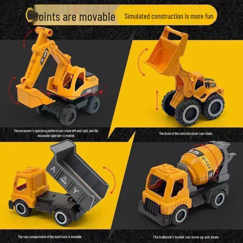 Durable Engineering Excavator Toy Model for Kids