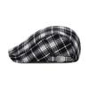 VARZAR VA Square Belt Check Hunting Cap Black Check