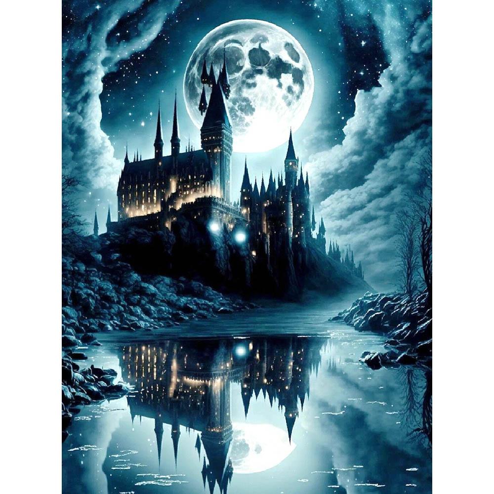 Harry Potter Magic School 5D DIY Diamond Painting Cross Stitch Castle Mosaic Embroidery Rhinestones Home Decor Kids Gift