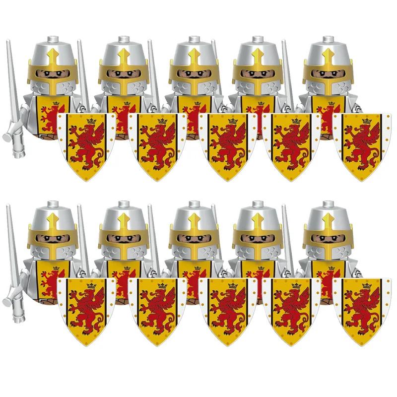 Zabawki dla dzieci Średniowiecze Starożytna Grecja Ciężka piechota Zbrojny rycerz Łucznik Figurki wojskowe Sprzęt bojowy Model Prezenty dla chłopców