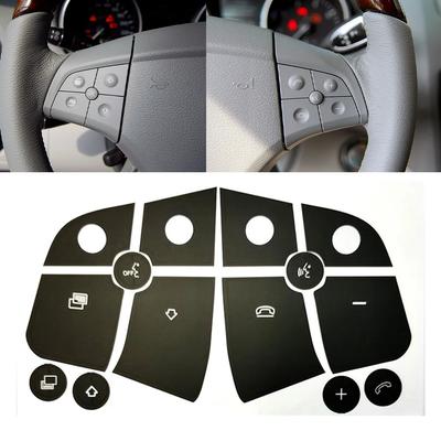 Aufkleber für Knopf, Knopf-Reparatur-Aufkleber, praktisch zu verwenden, reflektierte Lichtbeleuchtung, Auto-Innenraum-Reparatur.