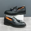 Fashion Tassel Shoes Men Black Brown PU European and American Business Fashion Brand Formal Shoes Gentlemen Social Shoes 38-46 Men Shoes