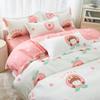 Single duvet cover Printed red quilt cover Thickened plant-cashmere cartoon multicolored bed cover 220x240 double bedding