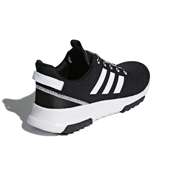 Adidas Cf Racer Tr Comfortable Fabric Non-Slip Low-Top Running Shoes Women Sneakers Black White DB1778
