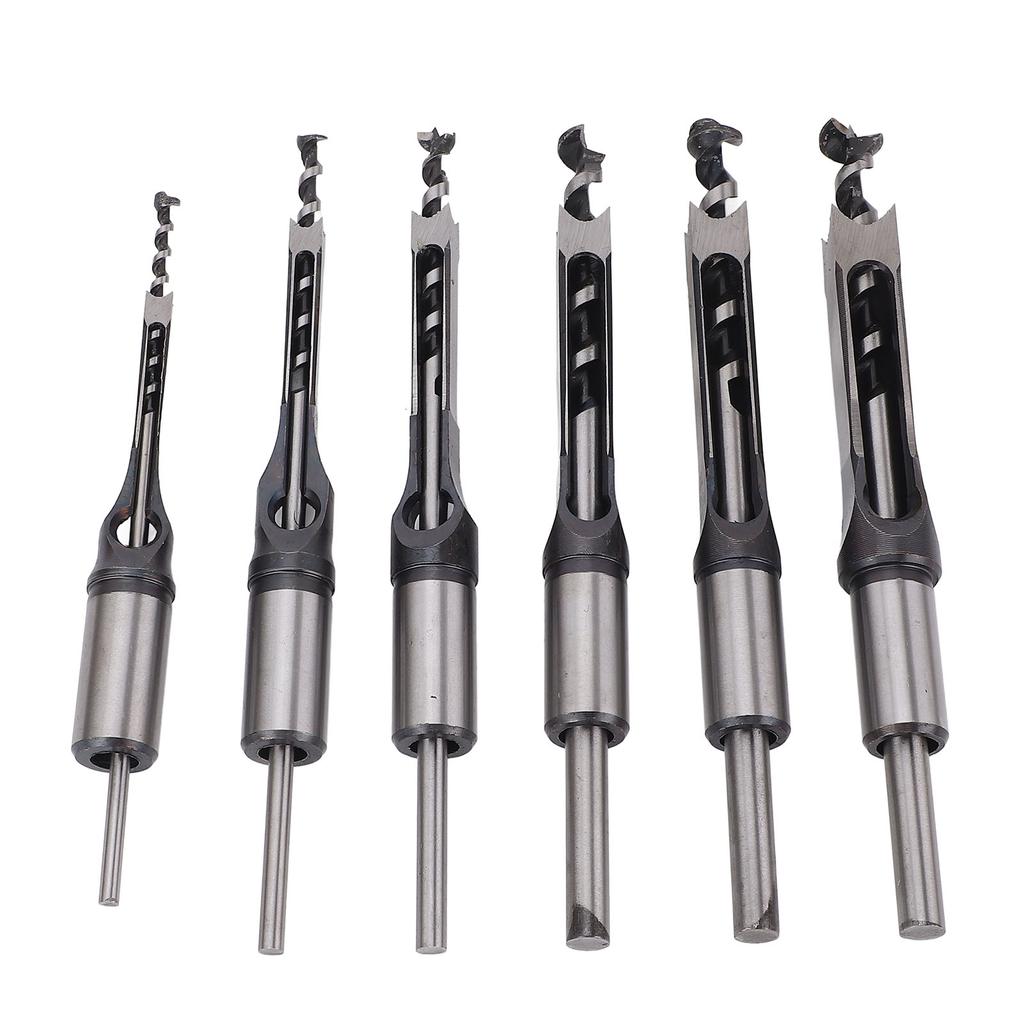 Square Hole Mortise Chisel Drill Bit HSS Accurate Hole Saw Mortising Chisel Drill Bit for