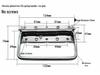 304 Stainless Steel Spring-Loaded Folding Handle for Aluminum Tool Box