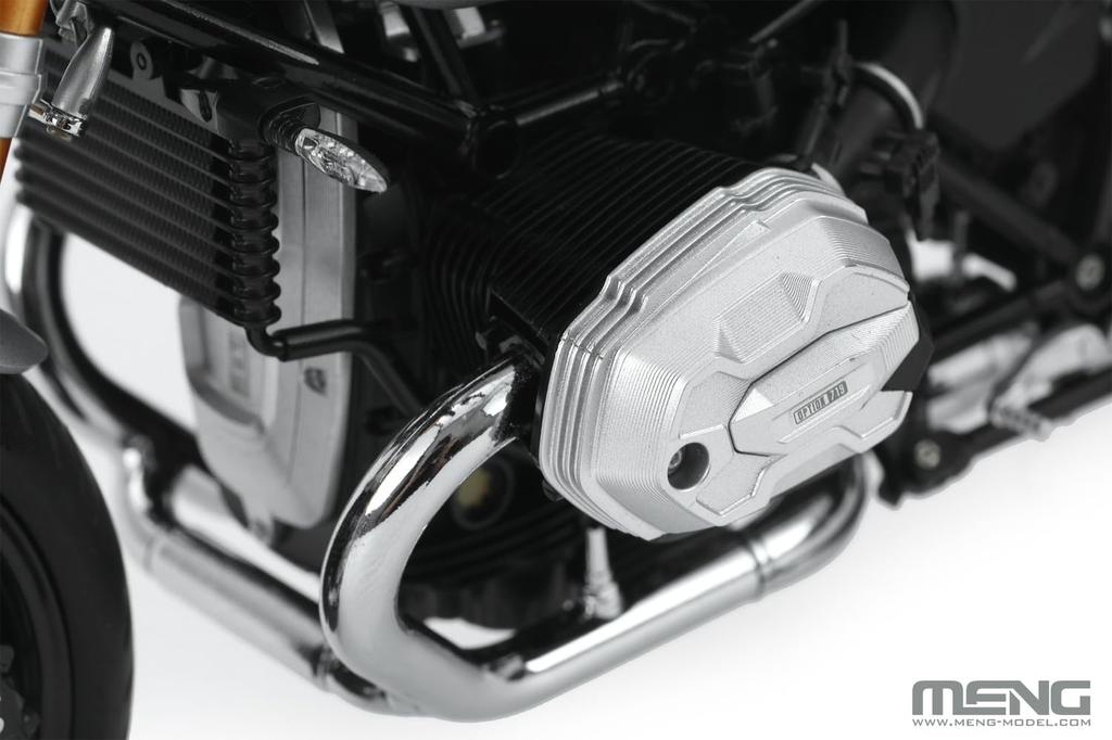 GSI Creos Monmodel Scale BMW R nineT Option 719 Aluminum Molded Plastic Model 1/9 (Multicolor Version) MMT-003V (Motorcycle)