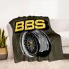 BBS Wheel Poster - Automotive Decor for Car EnthusiastsBlanket Flannel Throw Blanket for Sofa, Bed, Travel, Camping, Office, Couch, Chair, A