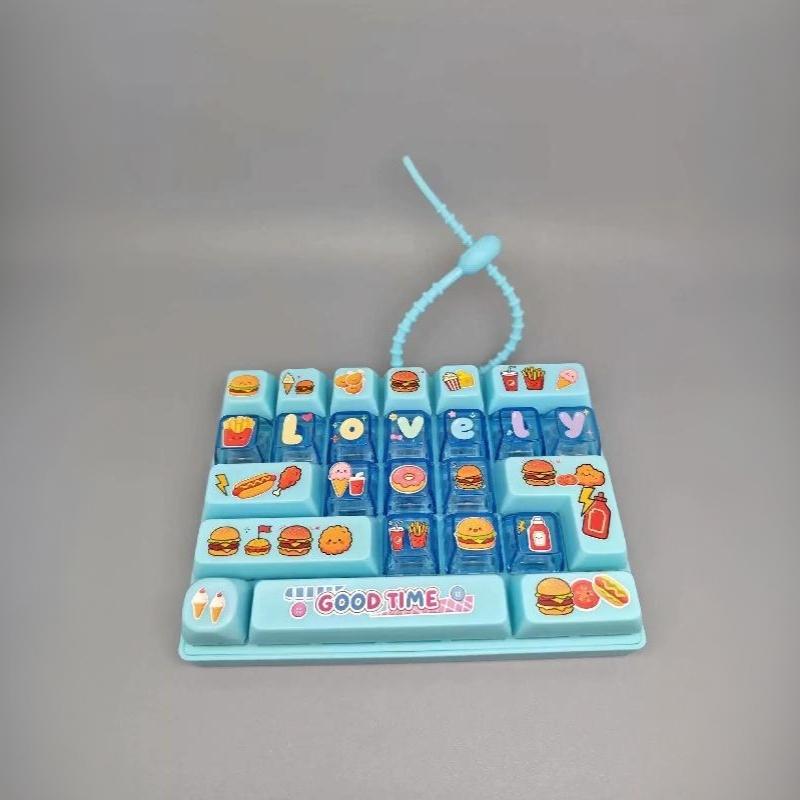 26-Key Keyboard Key Caps Antistress Giant Keycap Keychains Cute Large Keycap Clicker Kawaii Keycap Keyboard Keycaps
