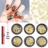 Japanese Nail Art Ultra-Thin Metal Time Gear Pieces - Christmas Decorations (100 Pieces)