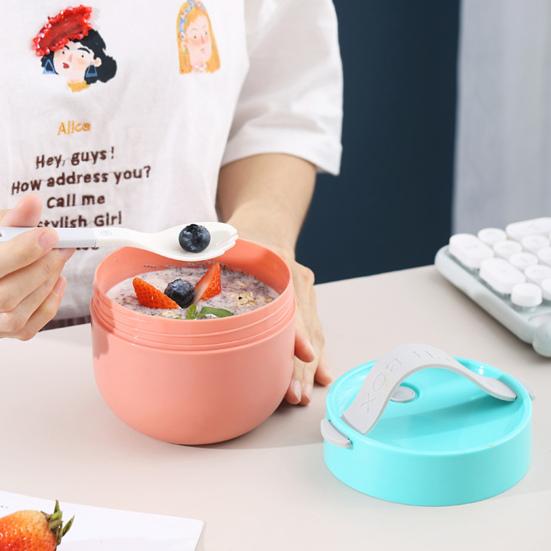 Soup Cup Food Grade Rust-proof Plastic Meal Prep Lunch Container Bowl Soup Box for Home