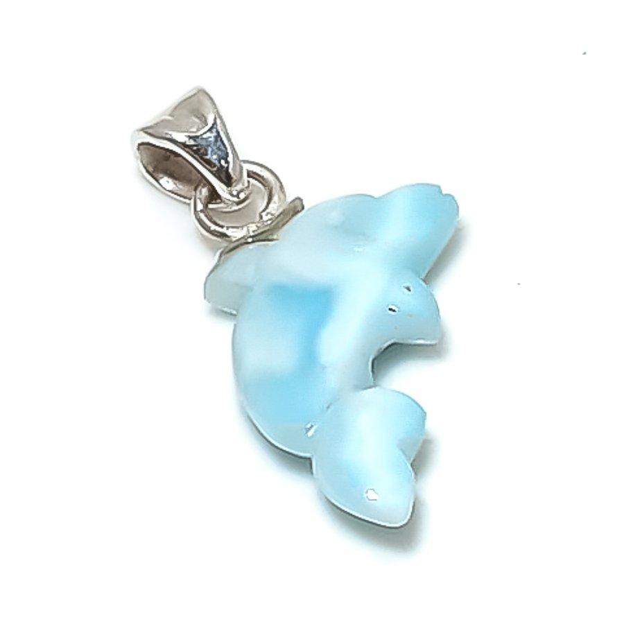 

Натуральный Ларимар Драгоценный камень Ручная работа 925 Стерлинговое серебро Ювелирная подвеска 0,79 j6v81