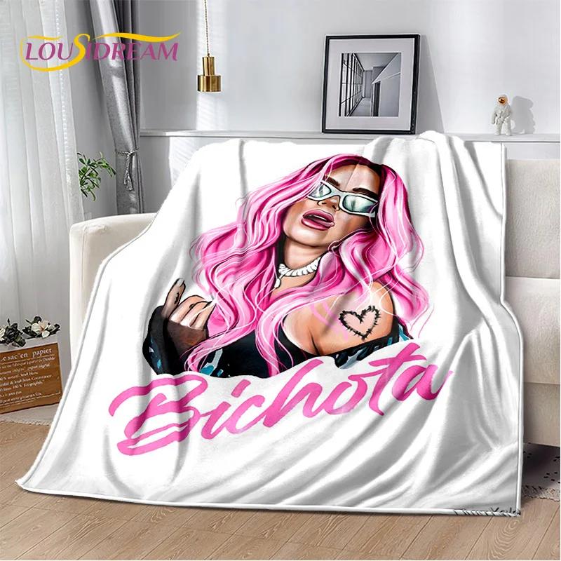 Karol G Singer Printing HD Blanket,Soft Throw Blanket for Home Bedroom Bed Sofa Picnic Travel Office Rest Cover Blanket Kids