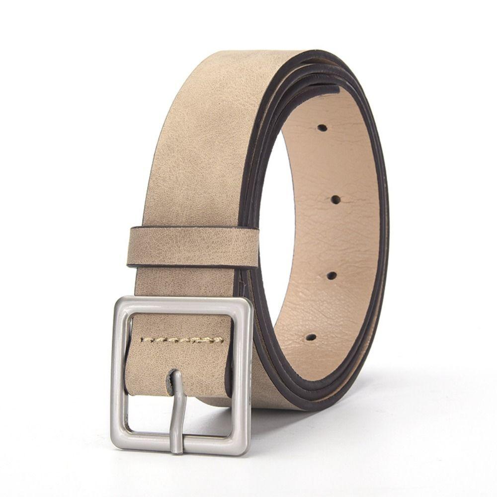 Luxury Design Business Waist Belt Pin buckle Waistband Fashion Suede Leather Belt  For Women