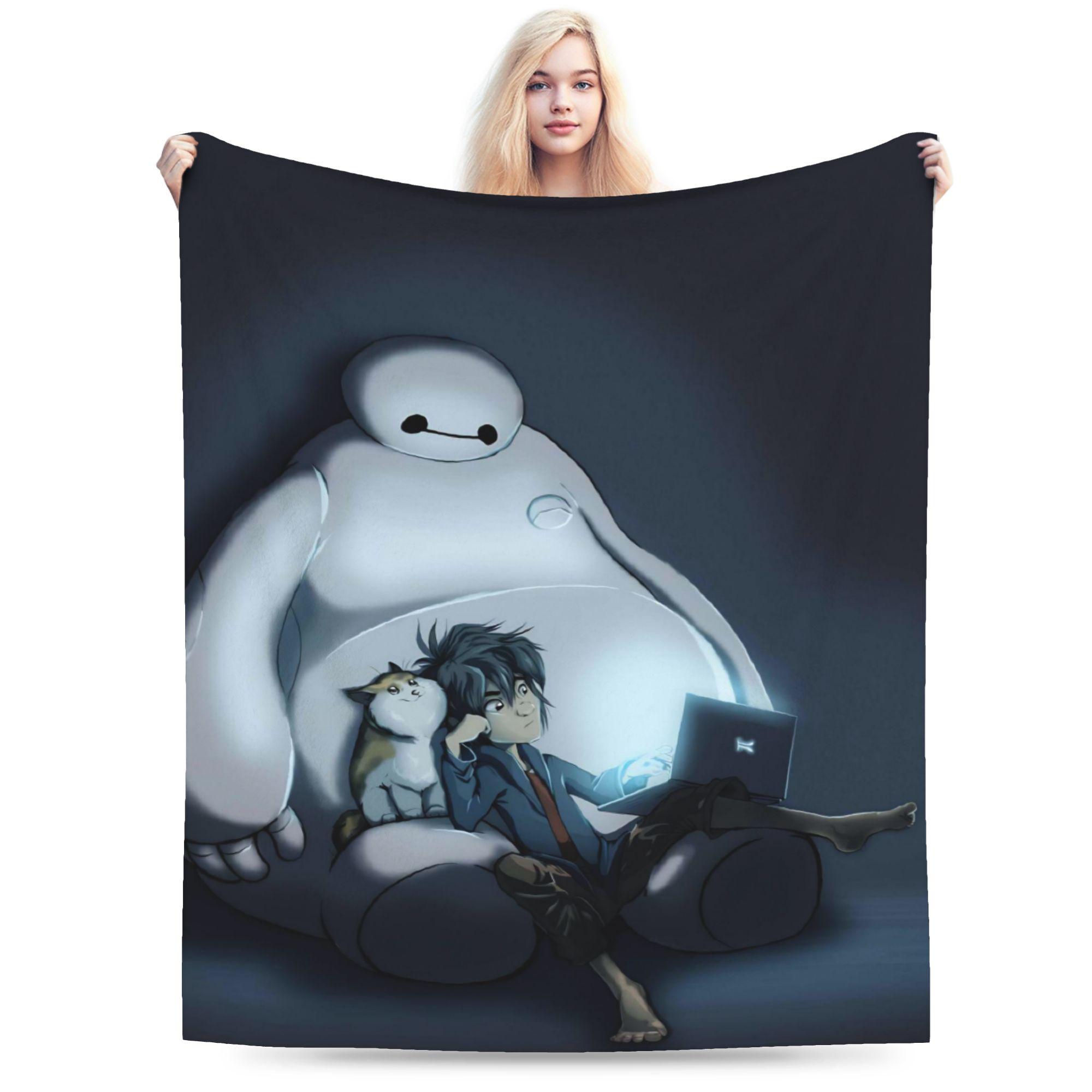 

Big Heros 6 B-BaymaxS Super Soft Blankets Kids Plush Throw Blanket Pattern Home Decor Flannel Bedspread Sofa Bed Cover 75x90cm