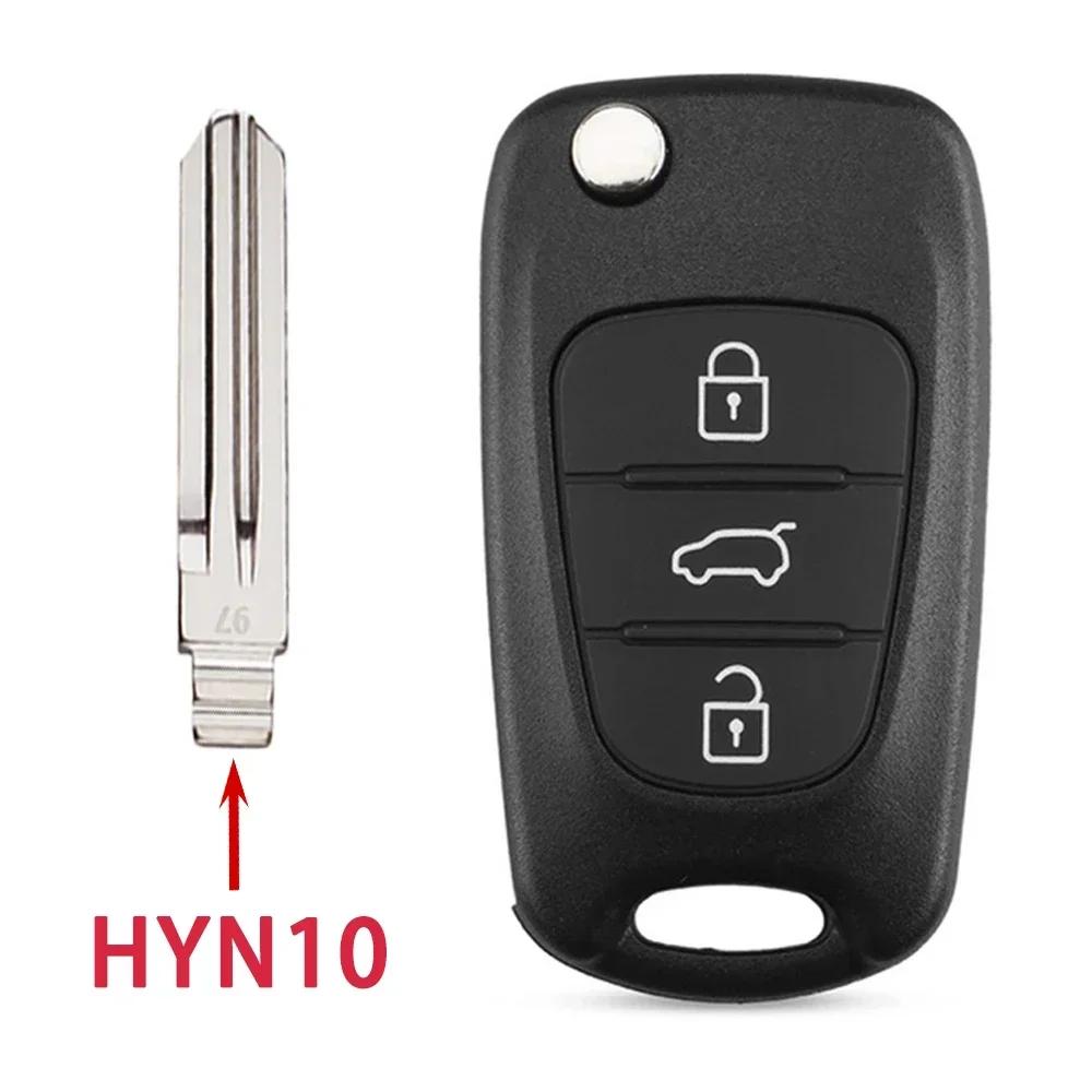 For Kia K5 Verna Picanto Sportage For Hyundai I20 I30 Ix35 I35 Solaris Rio Elantra Accent 3Button Remote Flip Car Key Shell Case